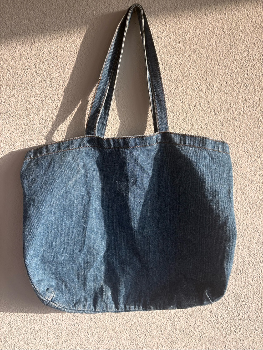 Classic Denim Tote Bag - Blue